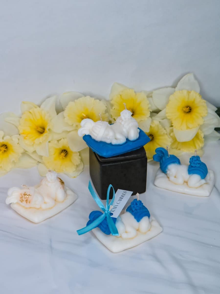 Marturii Botez lumanare BABY - simpla - imagine 8